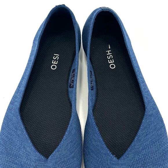 OESH The Dream Women Blue Flats Size 7 Stretch 3D Knit Breathable Flexible Light - Picture 14 of 14